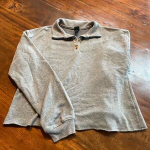 Women’s Distressed Cropped Lightweight Sweater